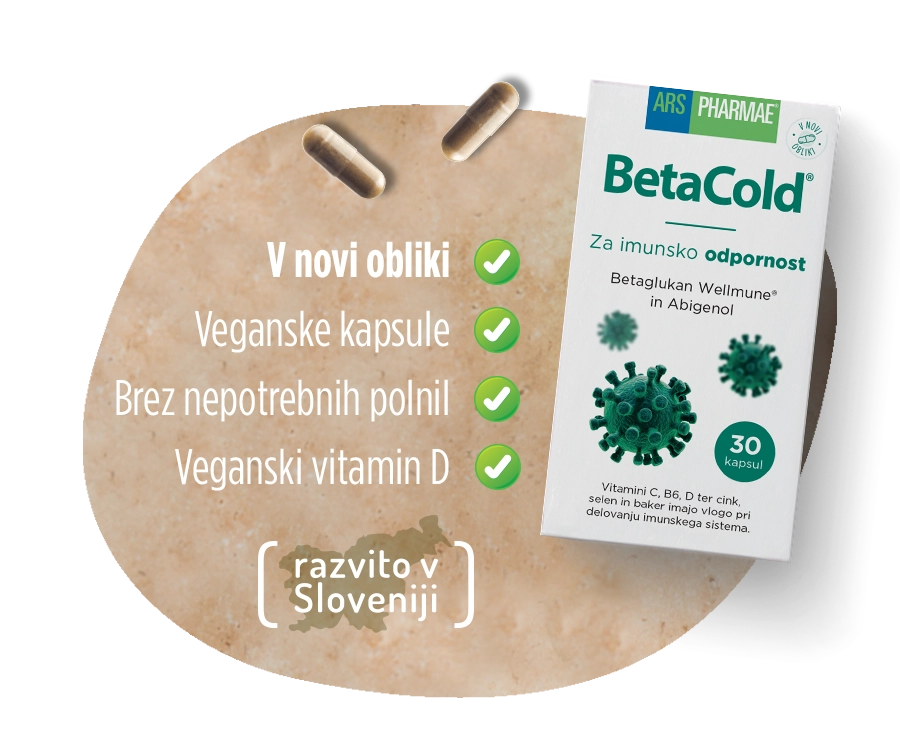 sestavine Betacolda v posodi