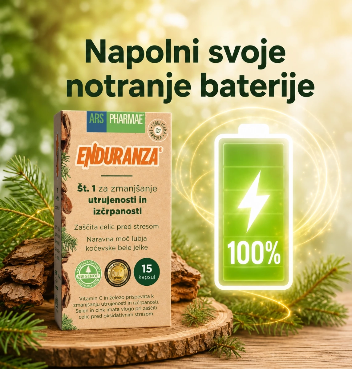 Enduranza pomaga polniti notranje baterije
