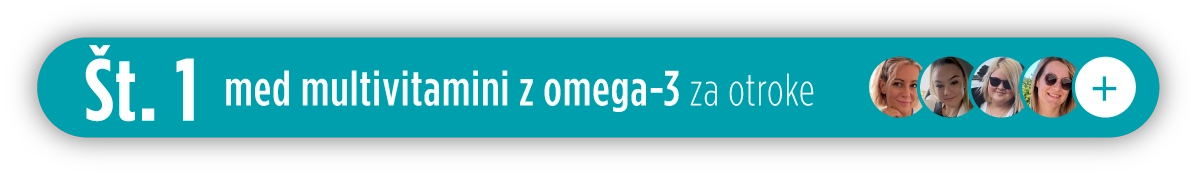 št. 1 med multivitamini z omega-3 za otroke